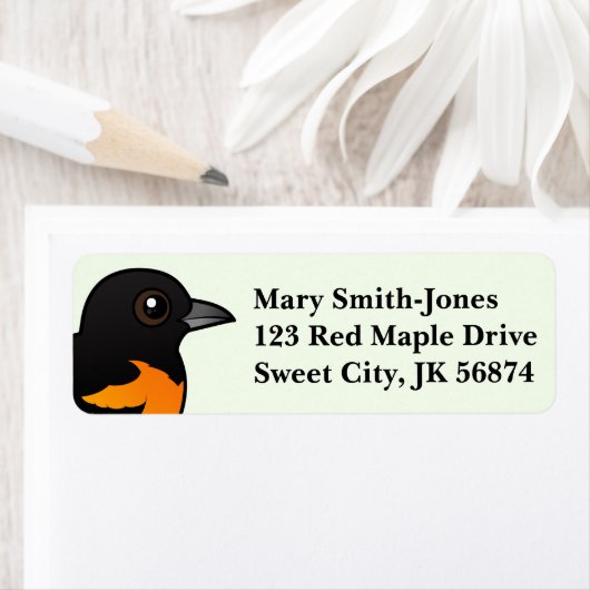 Birdorable Baltimore Oriole Etiket (Insitu)