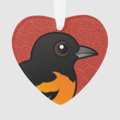 Birdorable Baltimore Oriole Ornament (voorkant)
