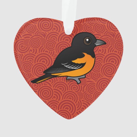 Birdorable Baltimore Oriole Ornament (achterkant)