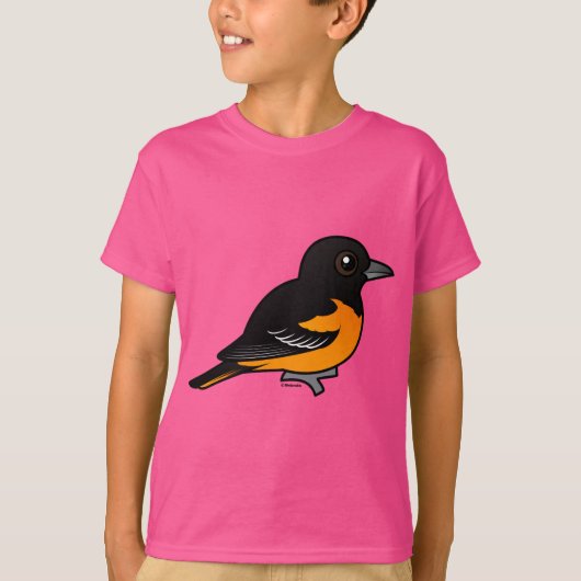 Birdorable Baltimore Oriole T-shirt (Voorkant)