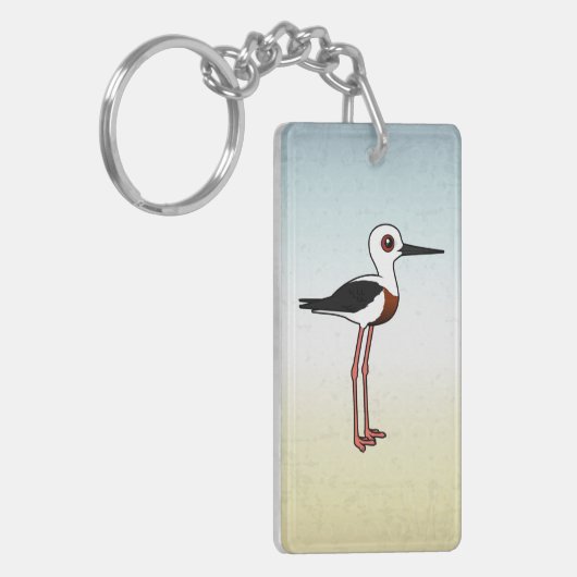 Birdorable Banded Stilt Sleutelhanger (Voorkant Links)