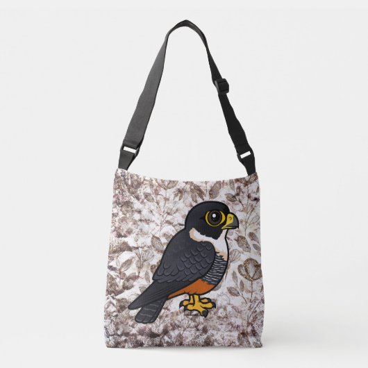 Birdorable Bat Falcon Schattigee Cartoon Raptor Crossbody Tas (Voorkant)