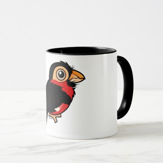 Birdorable Bearded Barbet Mok (Voorkant rechts)