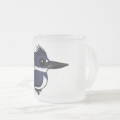 Birdorable Belted Kingfisher (mannelijk) Matglas Koffiemok (Voorkant rechts)