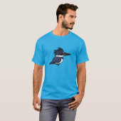 Birdorable Belted Kingfisher (mannelijk) T-shirt (Voorkant volledig)