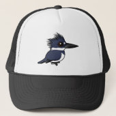 Birdorable Belted Kingfisher (mannelijk) Trucker Pet (Voorkant)