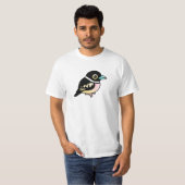 Birdorable Black-and-yellow Broadbill T-shirt (Voorkant volledig)