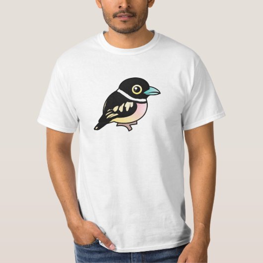 Birdorable Black-and-yellow Broadbill T-shirt (Voorkant)