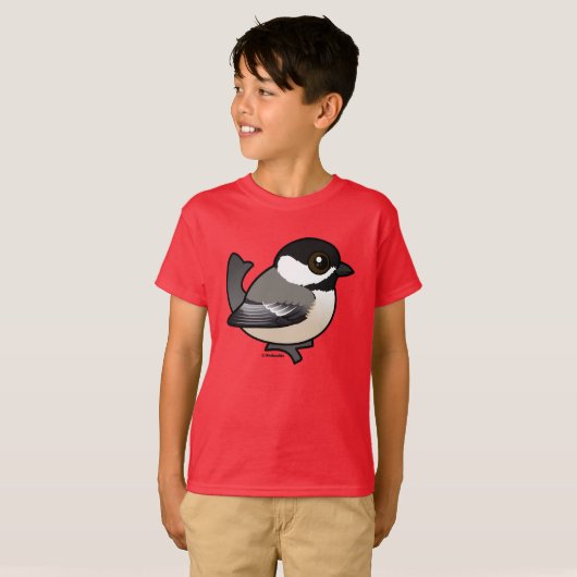 Birdorable Black-capped Chickadee T-shirt (Voorkant volledig)