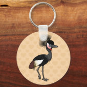 Birdorable Black Crowned-Crane Sleutelhanger (Voorkant)