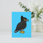 Birdorable Black Hawk-Eagle Briefkaart (Staand voorkant)