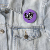 Birdorable Black & White Warbler Ronde Button 5,7 Cm (In situ)