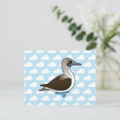 Birdorable Blue-footed Booby Briefkaart (Staand voorkant)