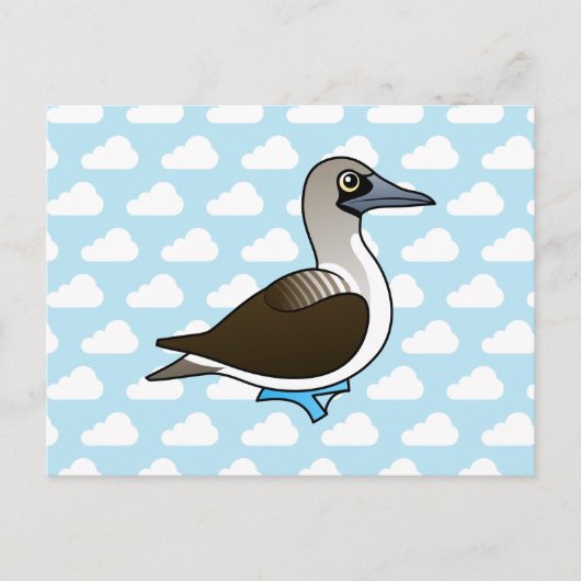 Birdorable Blue-footed Booby Briefkaart (Voorkant)