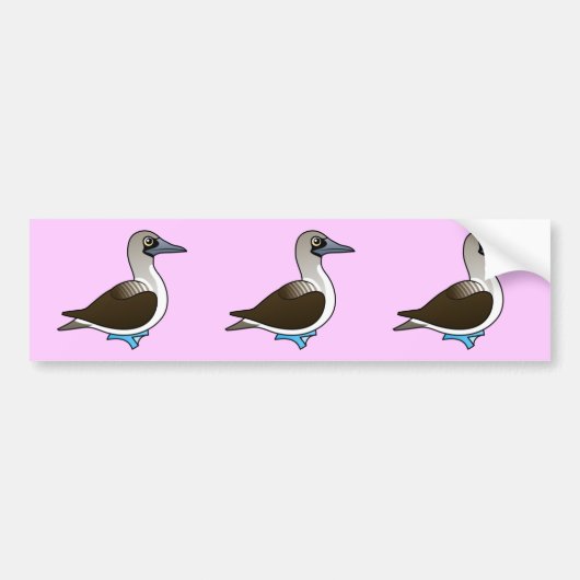 Birdorable Blue-footed Booby Bumpersticker (Voorkant)