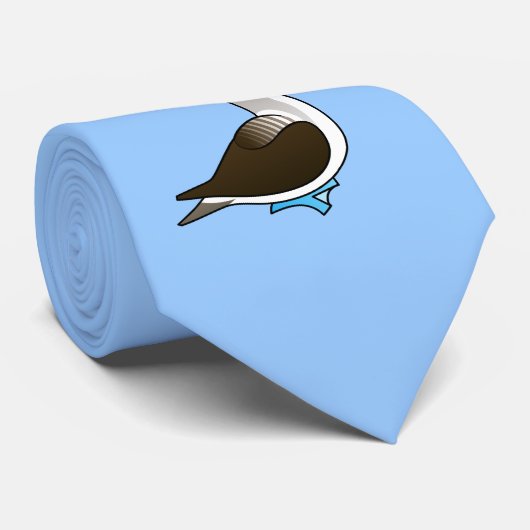 Birdorable Blue-footed Booby Stropdas (Opgerold)