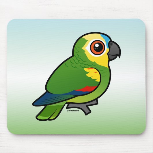 Birdorable Blue-fronted Parrot Muismat (Voorkant)
