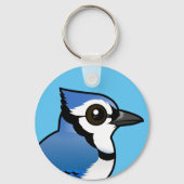 Birdorable Blue Jay Sleutelhanger (Voorkant)