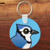 Birdorable Blue Jay Sleutelhanger (Voorkant)
