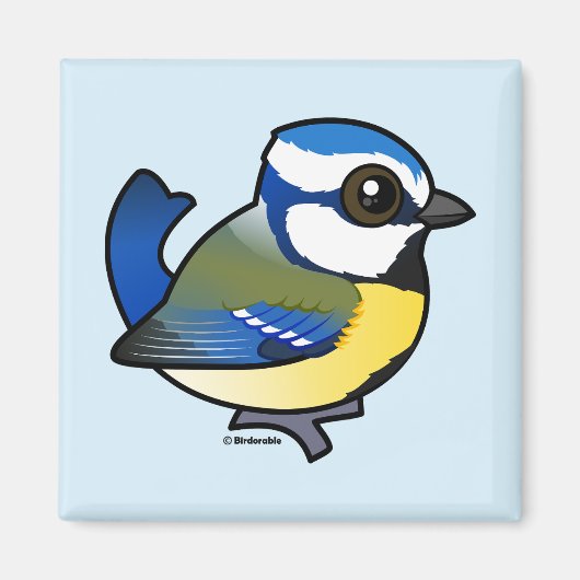 Birdorable Blue Tit Magneet (Voorkant)