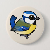 Birdorable Blue Tit Ronde Button 7,6 Cm (Voorkant)