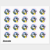 Birdorable Blue Tit Ronde Sticker (Vel)