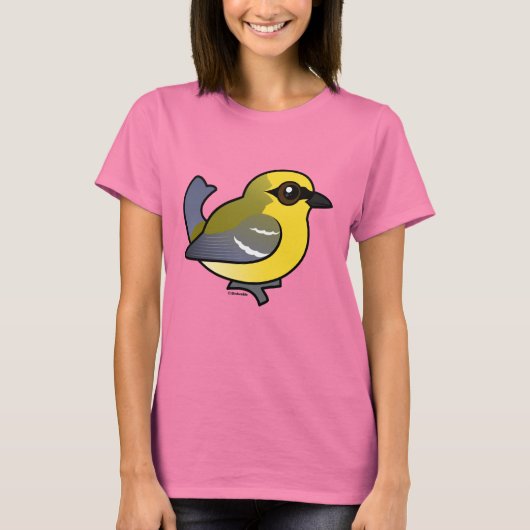 Birdorable Blue-winged Warbler T-shirt (Voorkant)