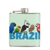 Birdorable Brazilië Heupfles (Voorkant)