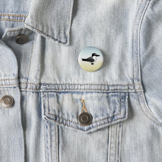 Birdorable Bridled Tern Ronde Button 3,2 Cm (In situ)