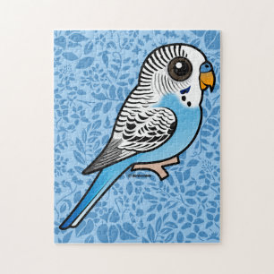 Birdorable Budgie Blue Legpuzzel