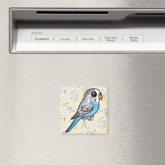 Birdorable Budgie Blue Magneet (Insitu (Vaatwasser))