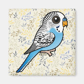 Birdorable Budgie Blue Magneet (Voorkant)