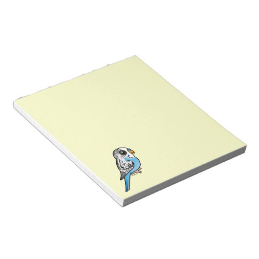 Birdorable Budgie Blue Notitieblok (Schuin)