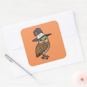 Birdorable Burrowing Uil Witch Vierkante Sticker (Envelop)