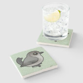 Birdorable Bushtit, Pacific Race Stenen Onderzetter (Zijkant)