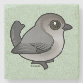 Birdorable Bushtit, Pacific Race Stenen Onderzetter (Voorkant)