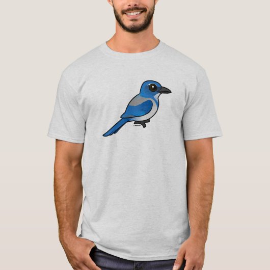 Birdorable California Scrub-Jay T-shirt (Voorkant)