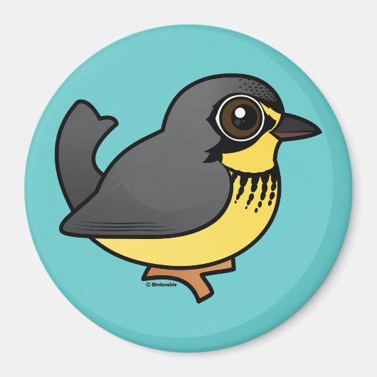 Birdorable Canada Warbler Magneet (Voorkant)