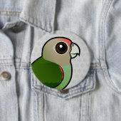 Birdorable Cape Parrot Ronde Button 4,0 Cm (In situ)