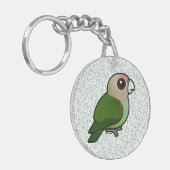 Birdorable Cape Parrot Sleutelhanger (Voorkant Links)
