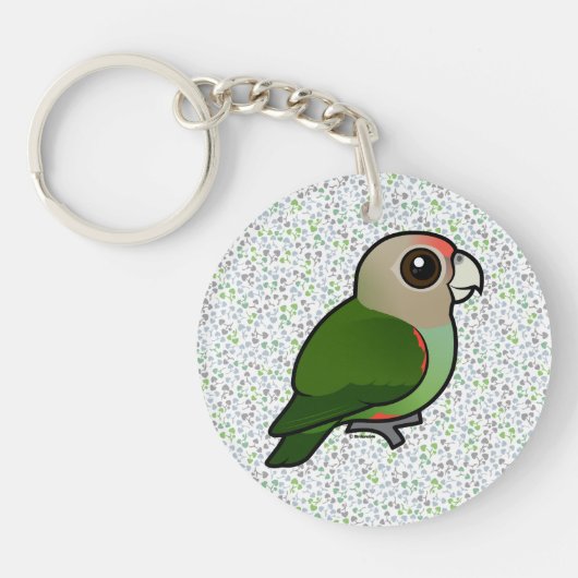 Birdorable Cape Parrot Sleutelhanger (Voorkant)