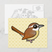 Birdorable Carolina Wren Briefkaart (Voorkant / Achterkant)