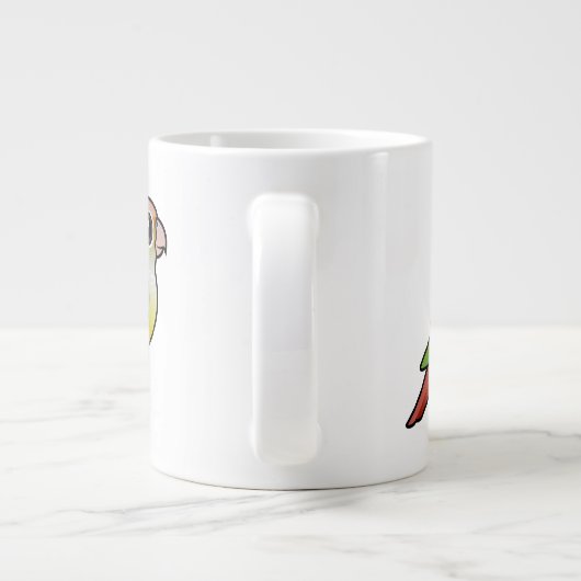 Birdorable Cinnamon Green-cheeked Conure Grote Koffiekop (Achterkant)