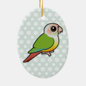 Birdorable Cinnamon Green-cheeked Conure Keramisch Ornament (Achterkant)