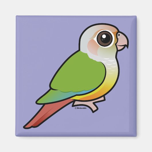 Birdorable Cinnamon Green-cheeked Conure Magneet (Voorkant)