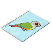 Birdorable Cinnamon Green-cheeked Conure Notitieboek (Linkerzijde)