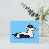 Birdorable Common Eider Briefkaart (Staand voorkant)