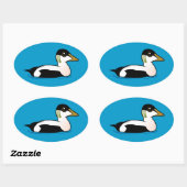Birdorable Common Eider Ovale Sticker (Vel)