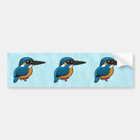 Birdorable Common Kingfisher Bumpersticker (Voorkant)