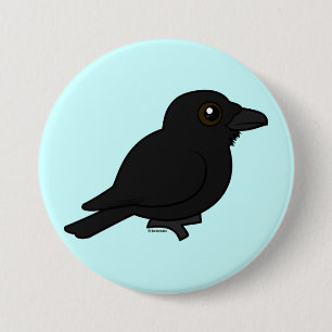 Birdorable Common Raven Ronde Button 7,6 Cm